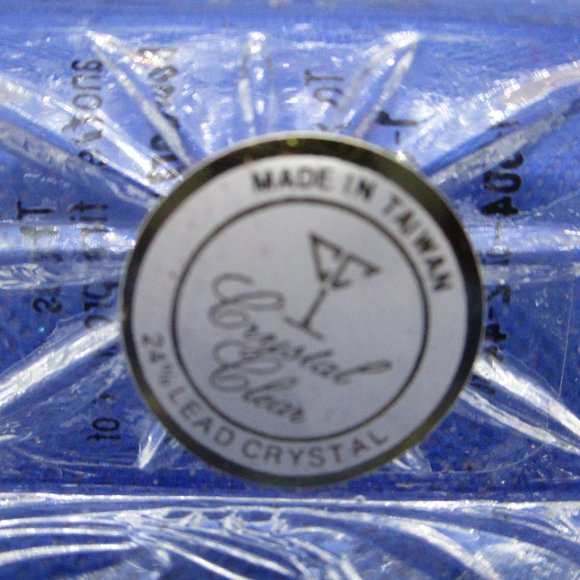 Crystal Trinket Box Song Bird Lidded Crystal Trinket Box Etched Crystal Songbird - Picture 8 of 12